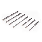 TRADEFORCE - Kit 7 punte sds da 5 mm a 12 mm a 4 taglienti