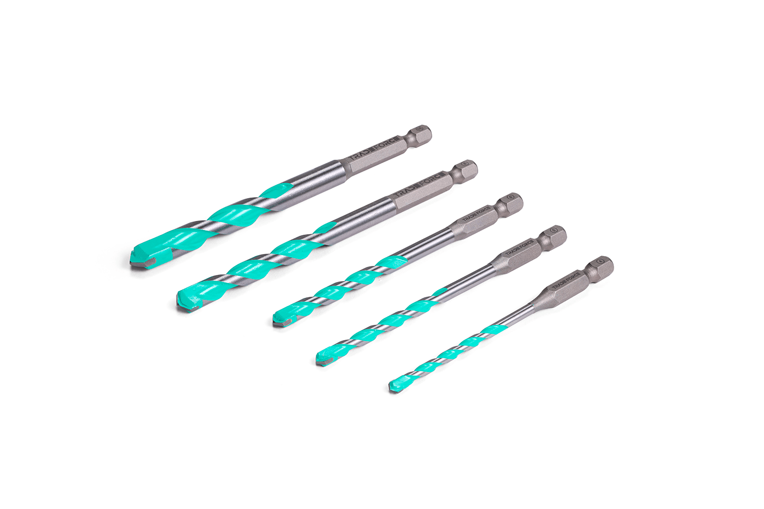 TRADEFORCE - Kit 5 punte attacco esagonale multimateriale 4 5 6 8 10