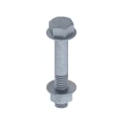 UNEX APARELLAJE ELECTRICO - Bulloni con dado Unex DIN 6921 M8x50 in Galvanizzato classe 6