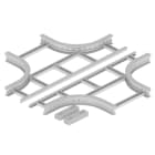 UNEX APARELLAJE ELECTRICO - Derivazione piana a croce Unex 85x500 R300 in U23X