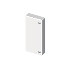 UNEX APARELLAJE ELECTRICO - Coperchio finale Unex 40x90 in U42X