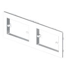 UNEX APARELLAJE ELECTRICO - Placca Unex per meccanismo Modulare 25 (2x3 mod) in U24X