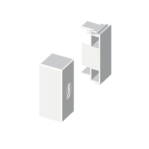 UNEX APARELLAJE ELECTRICO - Coperchio finale Unex 16x50 in U24X