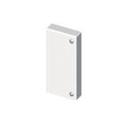 UNEX APARELLAJE ELECTRICO - Coperchio finale Unex 20x30 in U24X