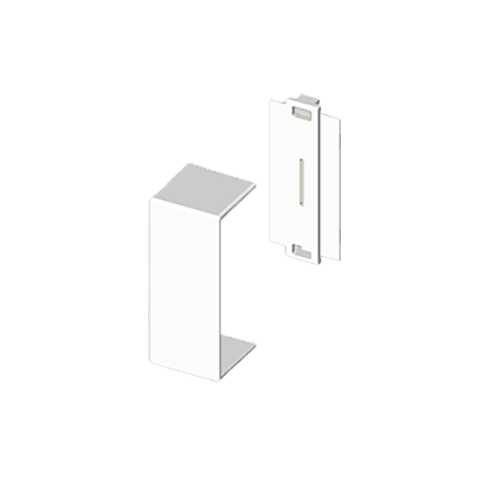 UNEX APARELLAJE ELECTRICO - Copri-giunzioni Unex 20x75 U24X
