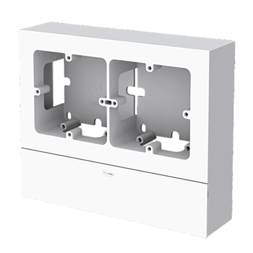 UNEX APARELLAJE ELECTRICO - Scatola porta apparecchi per due universale interasse 60 mm Unex in U24X