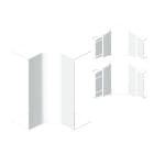 UNEX APARELLAJE ELECTRICO - Angolo interno Unex 50x100 in U42X