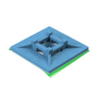 UNEX APARELLAJE ELECTRICO - Base adesiva rilevabili 30x30 mm Unex in U62X
