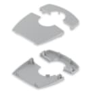 UNEX APARELLAJE ELECTRICO - Coperchi sup+inf Ø50 Unex grigio RAL7035 65mm in U24X