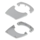 UNEX APARELLAJE ELECTRICO - Coperchi sup+inf. 50x88 Unex grigio RAL7035 80mm in U24X