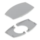 UNEX APARELLAJE ELECTRICO - Coperchio torretta 2 lati Unex grigio RAL7035 80mm in U24X