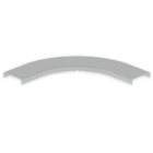 UNEX APARELLAJE ELECTRICO - Coperchio curva piana 90° Unex 75mm in U23X