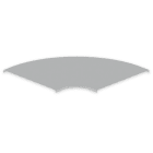 UNEX APARELLAJE ELECTRICO - Coperchio curva piana 90° Unex 600mm in U23X 66611