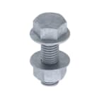 UNEX APARELLAJE ELECTRICO - Bulloni con dado Unex DIN 6921 M8X25 in Galvanizzato classe 6