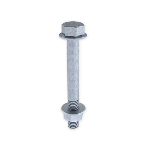 UNEX APARELLAJE ELECTRICO - Bulloni con dado DIN 6921 M8x70 Unex in galvanizzato classe 6