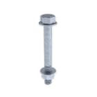 UNEX APARELLAJE ELECTRICO - Bulloni con dado DIN 6921 M8x70 Unex in galvanizzato classe 6