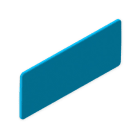 UNEX APARELLAJE ELECTRICO - Piastrina segnalizzazione ID colore blu 40x100 mm Unex in U48X senza alogeni