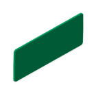 UNEX APARELLAJE ELECTRICO - Piastrina segnalizzazione ID colore verde 40x100 mm Unex in U48X senza alogeni