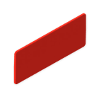 UNEX APARELLAJE ELECTRICO - Piastrina segnalizzazione ID colore rosso 40x100 mm Unex in U48X senza alogeni