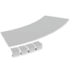 UNEX APARELLAJE ELECTRICO - Coperchio curva piana 45º Unex 200 R600 in U23X