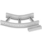 UNEX APARELLAJE ELECTRICO - Curva piana 45º Unex 85x300 R300 in U23X