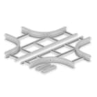 UNEX APARELLAJE ELECTRICO - Derivazione piana a croce Unex 85x400 R300 in U23X