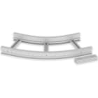 UNEX APARELLAJE ELECTRICO - Curva piana 45º Unex 85x400 R600 in U23X
