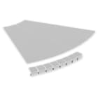 UNEX APARELLAJE ELECTRICO - Coperchio curva piana 45º Unex 600 R300 in U23X