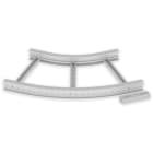 UNEX APARELLAJE ELECTRICO - Curva piana 45º Unex 85x600 R600 in U23X