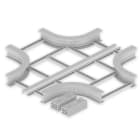 UNEX APARELLAJE ELECTRICO - Derivazione piana a croce Unex 135x600 R300 in U23X