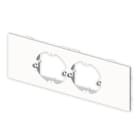 UNEX APARELLAJE ELECTRICO - Placca Unex per meccanismi universali (2 app.) in U43X