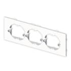 UNEX APARELLAJE ELECTRICO - Placca Unex per meccanismi universali (3 app.) in U24X