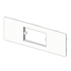 UNEX APARELLAJE ELECTRICO - Placca Unex per meccanismo Modulare 25 (3 mod) in U24X