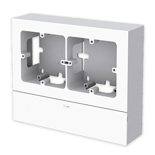 UNEX APARELLAJE ELECTRICO - Scatola porta apparecchi per due universale interasse 60 mm Unex in U42X