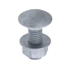 UNEX APARELLAJE ELECTRICO - Bulloni con dado Unex DIN 603 M8X25 in Galvanizzato classe 6