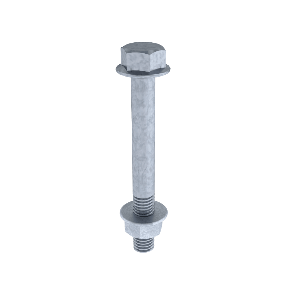 UNEX - Bulloni con dado DIN 6921 M8x70 in galvanizzato classe 6