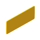 UNEX APARELLAJE ELECTRICO - Piastrina segnalizzazione ID colore giallo 40x100 mm Unex in U48X senza alogeni