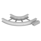 UNEX APARELLAJE ELECTRICO - 67 CURVA PIANA 90 GRIGIO 135X500 R300 U