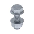 UNEX APARELLAJE ELECTRICO - Bulloni con dado Unex DIN 6921 M8X25 in Galvanizzato classe 6 66829-C6