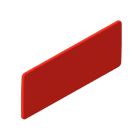 UNEX APARELLAJE ELECTRICO - Piastrina segnalizzazione ID colore rosso 40x100 mm Unex in U48X senza alogeni 67010-RD