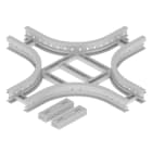 UNEX APARELLAJE ELECTRICO - Derivazione piana a croce Unex 85x200 R300 in U23X 67208-04