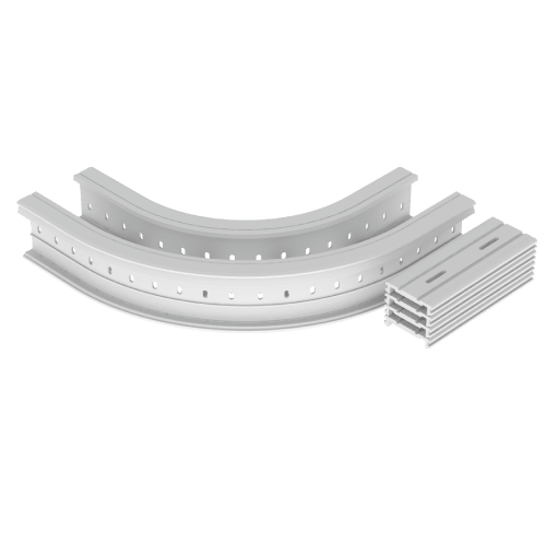 UNEX APARELLAJE ELECTRICO - 67 CURVA PIANA 90 GRIGIO 135X200 R300 U
