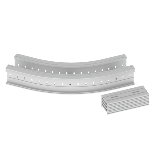 UNEX APARELLAJE ELECTRICO - 67 CURVA PIANA 45 GRIGIO 135X200 R600 U