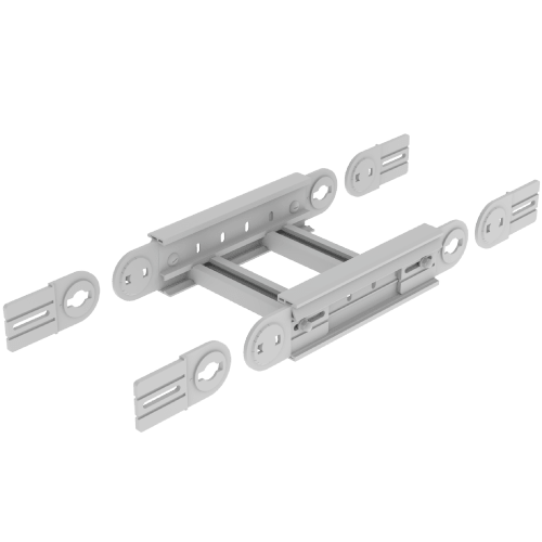 UNEX APARELLAJE ELECTRICO - 67 ANGOLO VERTICALE GRIGIO 85X300 U48X