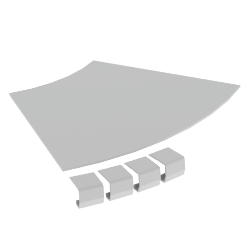 UNEX APARELLAJE ELECTRICO - 67 COP. CURVA PIA 45 GRIG 300 R300 U48X 67314-44
