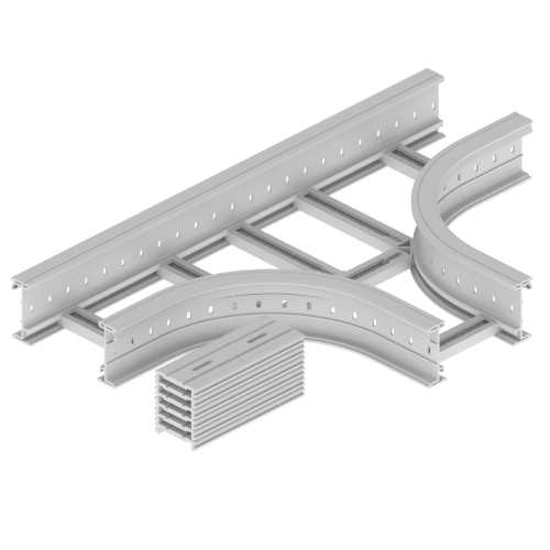 UNEX APARELLAJE ELECTRICO - 67 DERIVAZIONE T GRIGIO 135X300 R300 U48 67338-44