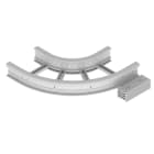 UNEX APARELLAJE ELECTRICO - 67 CURVA PIANA 90 GRIGIO 135X400 R300 U 67426-44