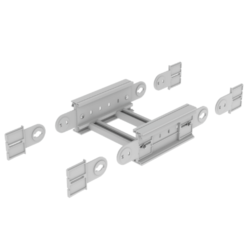 UNEX APARELLAJE ELECTRICO - 67 ANGOLO VERTICALE GRIGIO 135X400 U48X 67432-44