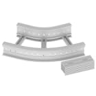 UNEX APARELLAJE ELECTRICO - 67 CURVA PIANA 45 GRIGIO 135X400 R300 U 67436-44