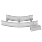 UNEX APARELLAJE ELECTRICO - 67 CURVA PIANA 45  GRIGIO 135X400 R600 U 67437-44